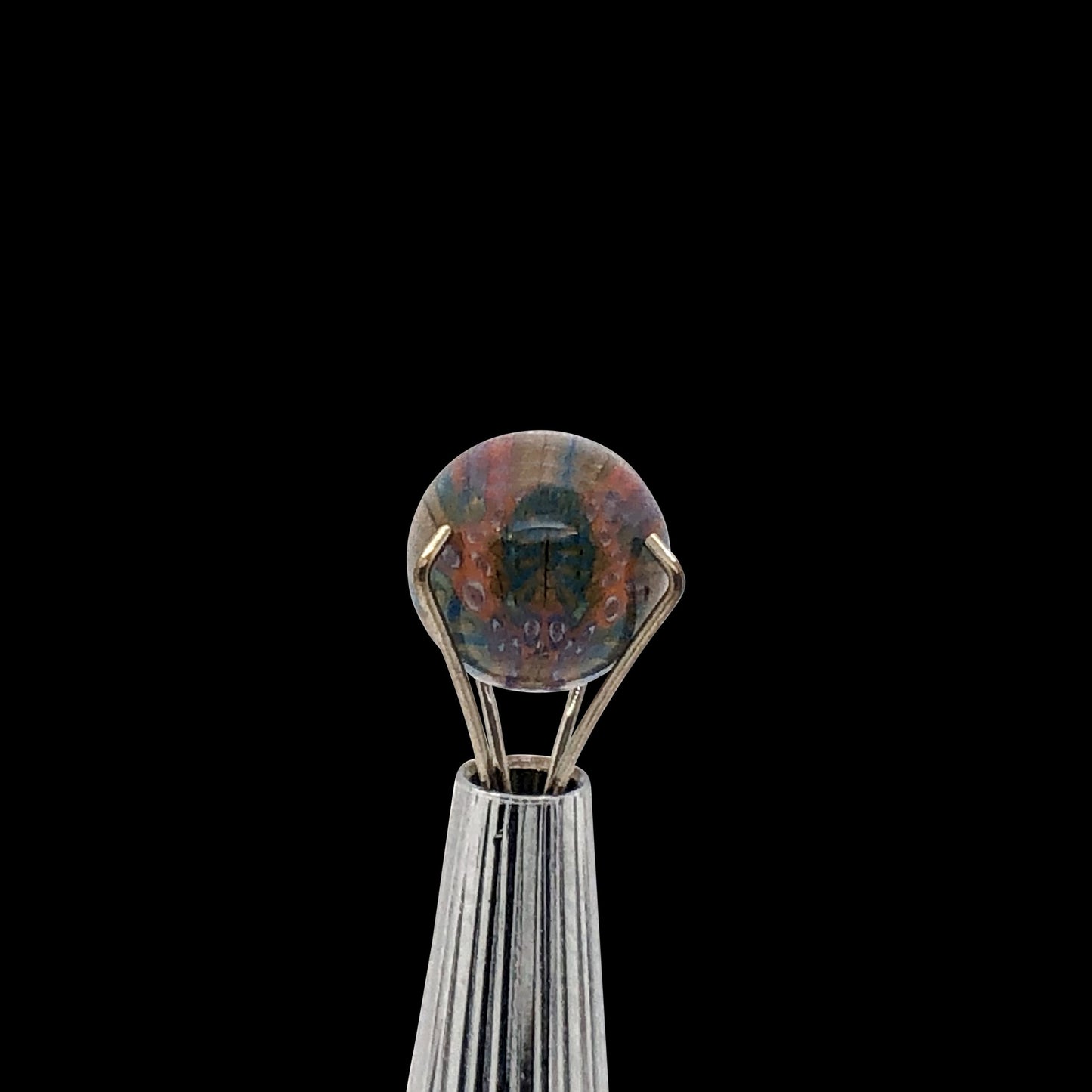 Banjo Glass Art -"Vision Cane Eyes 2" Pearl Size 7mm-7.25mm - OPS.com