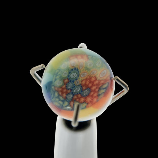 Banjo Glass Art -"Vision Cane Eyes" Pearl Size 6.2mm-6.5mm - OPS.com