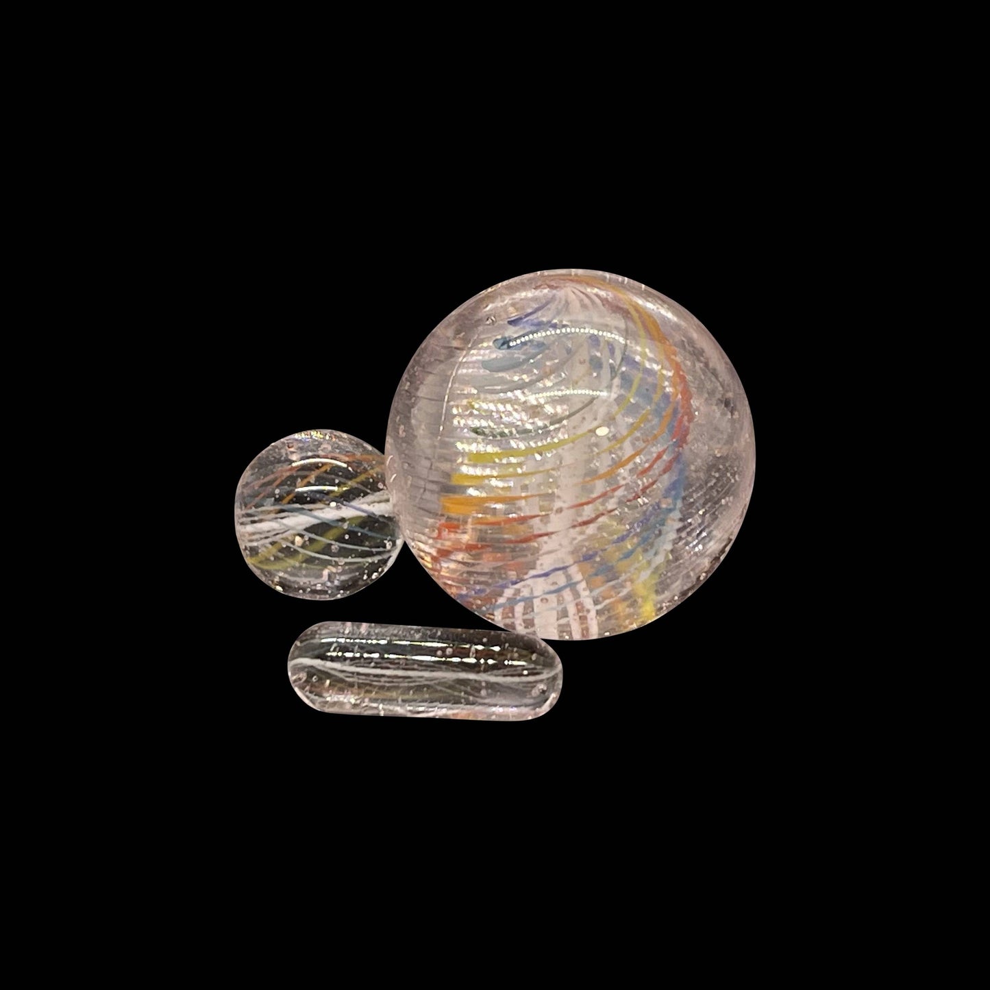 Brian Sheridan Glass - Slurper Set Pink Rainbow - OPS.com