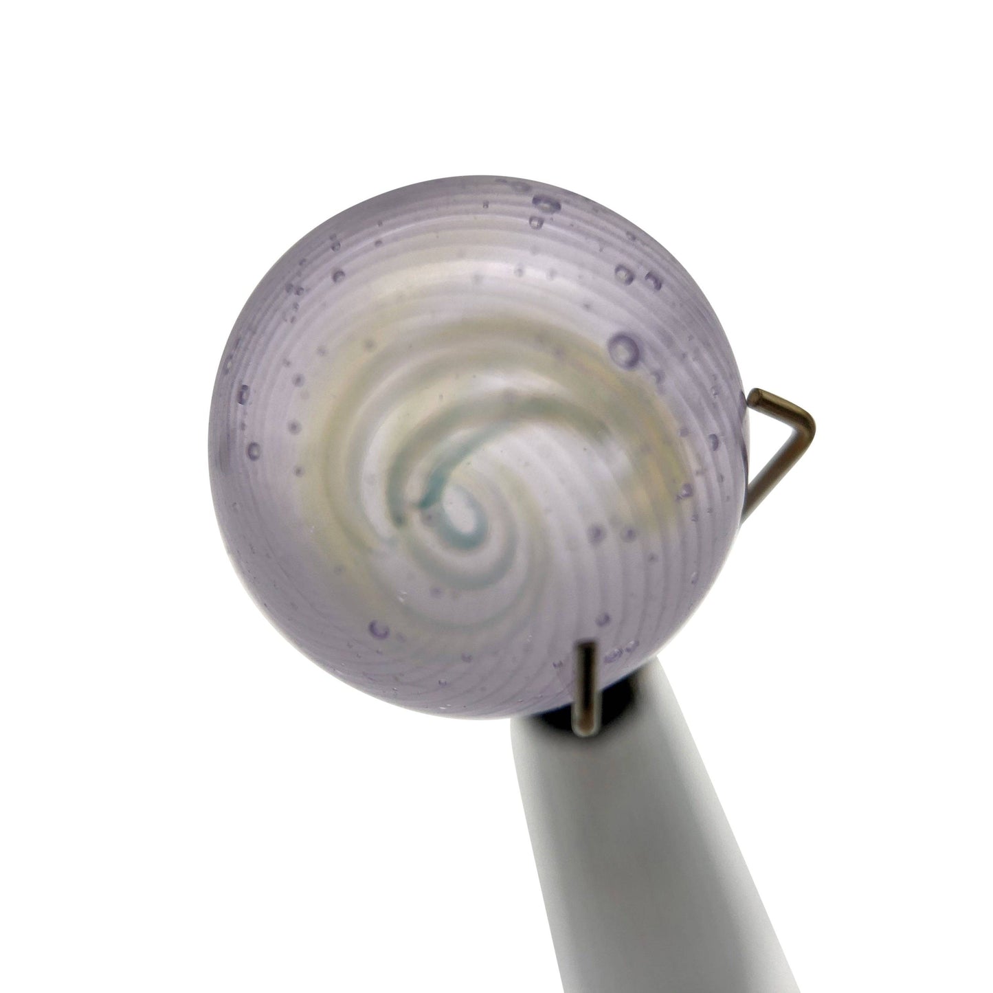 Brian Sheridan Glass - Slurper Valve Lollipop with Blue Green Swirl - OPS.com