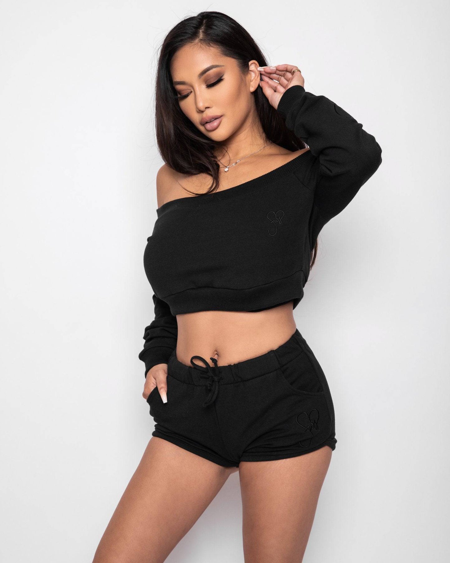 French Water Supply- French Terry Crop Sweater - OPS.com
