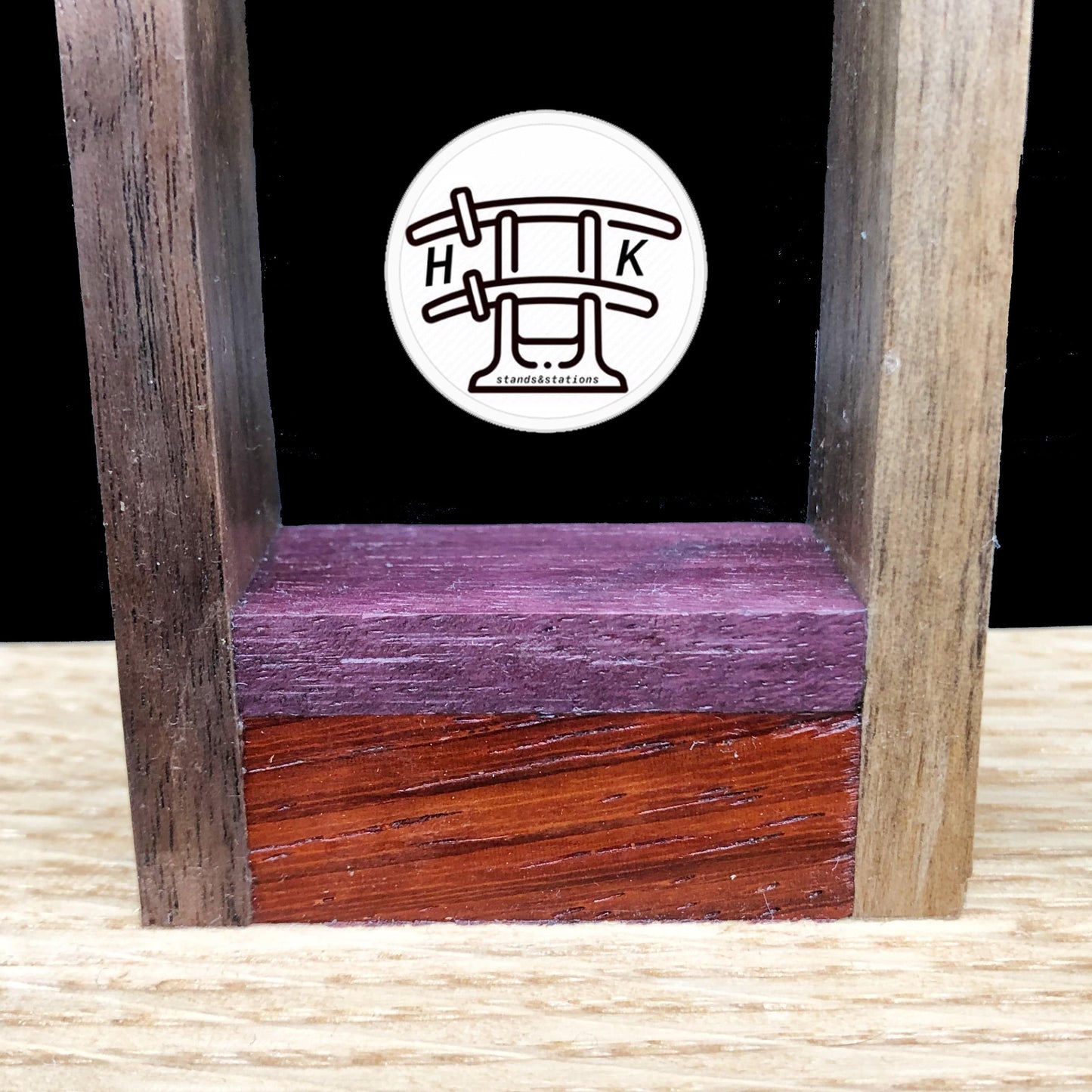 Hardwood Katana - Tsunami Timascus Katana with Stand Dabber - OPS.com