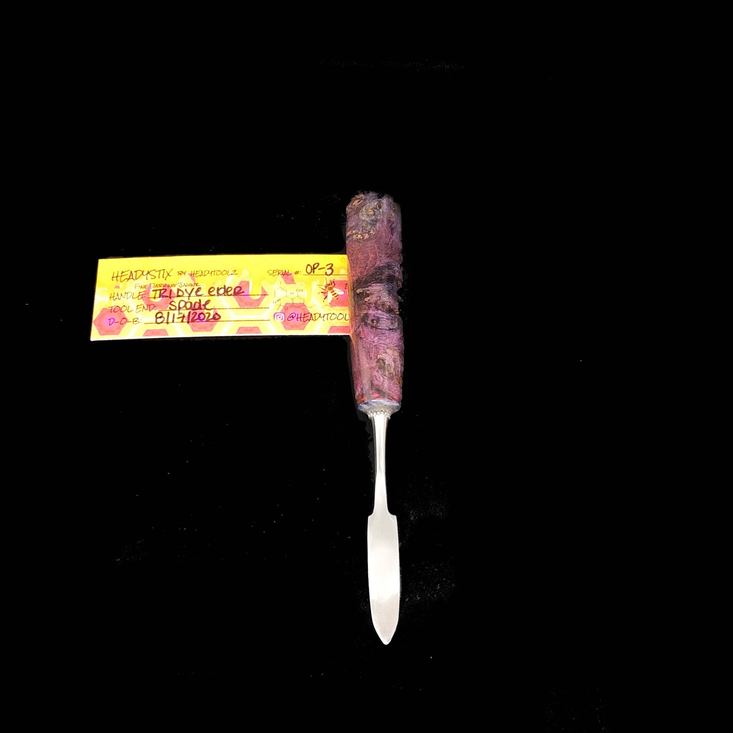 Heady Toolz - Tri Dye Elder OP-3 Custom Dab Tool - OPS.com