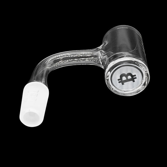 On Point Quartz - Bitcoin 25mm Beveled Top with 4mm Thick Bottom Quartz Banger HQ - OPS.com