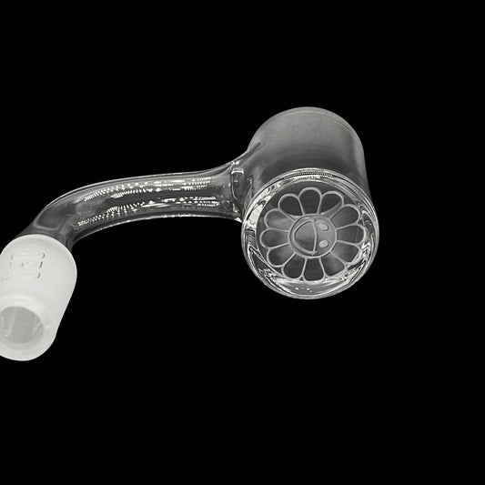 On Point Quartz - Stoned Murakami 25mm Beveled Top with 4mm Thick Bottom Quartz Banger HQ - OPS.com