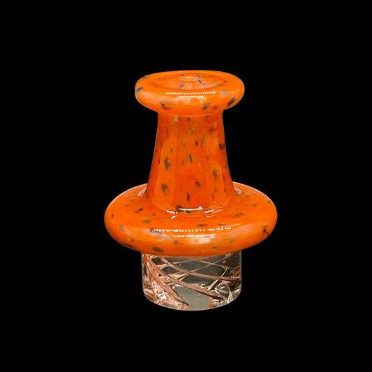 On Point Smoke - Volcano Rock Orange N Silo Spinning Carb Cap for 25mm Quartz Bangers - OPS.com