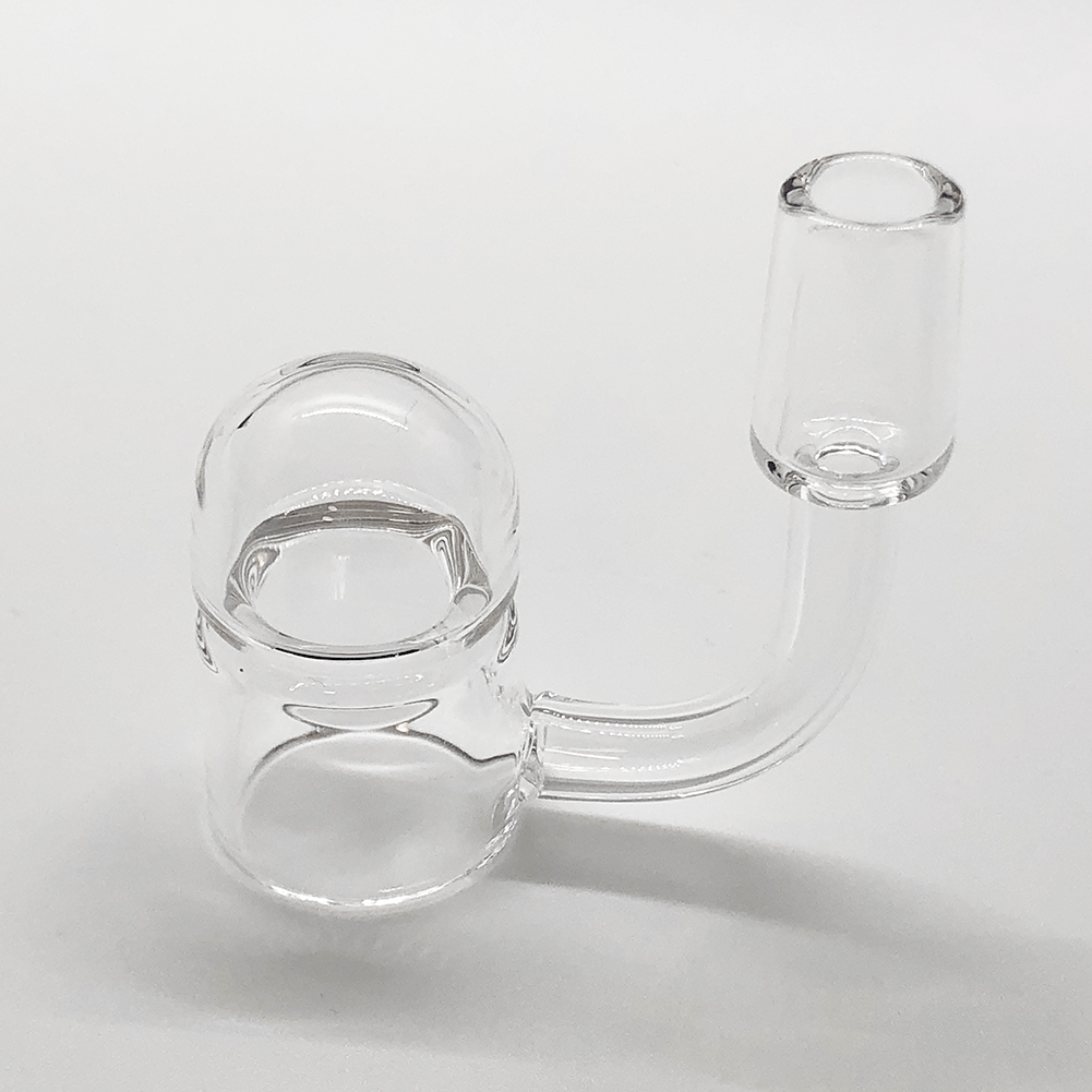 On Point Smoke- Round Bottom with Slash Guard Quartz 14mm Male - OPS.com