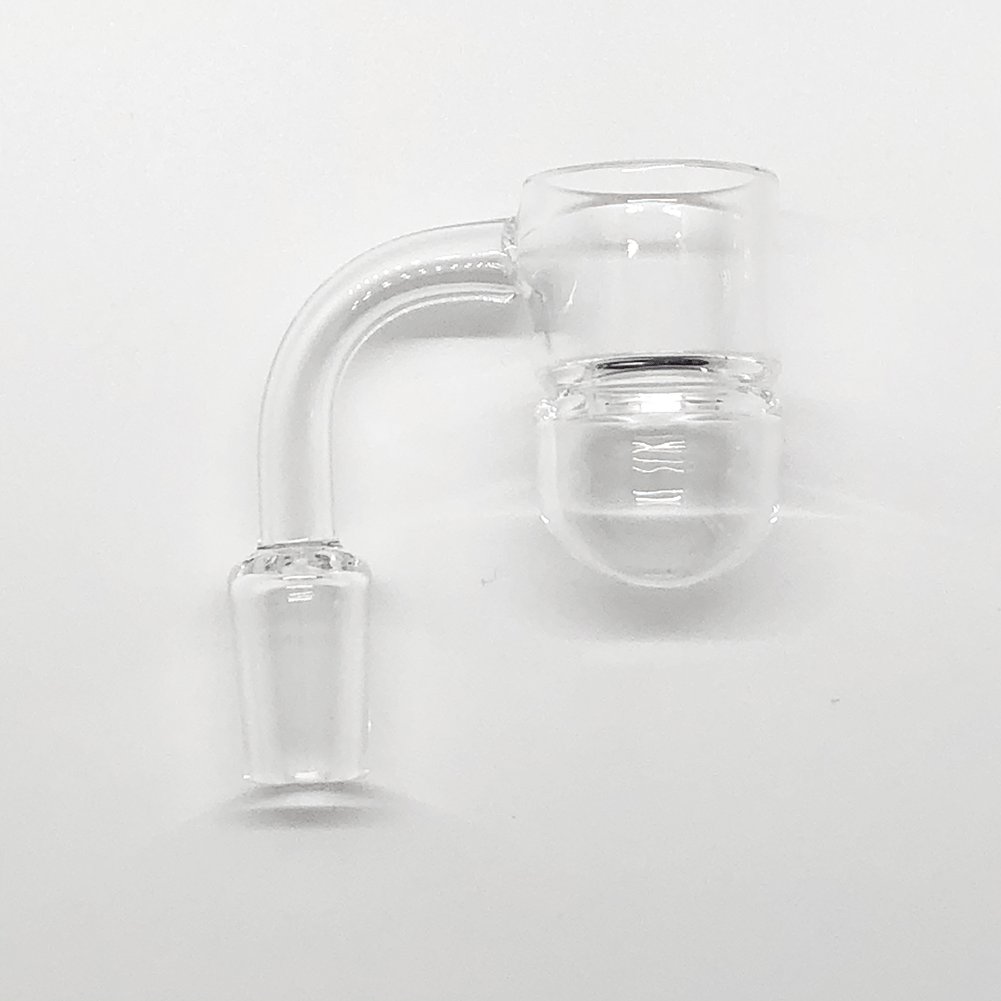 On Point Smoke- Round Bottom with Slash Guard Quartz 14mm Male - OPS.com