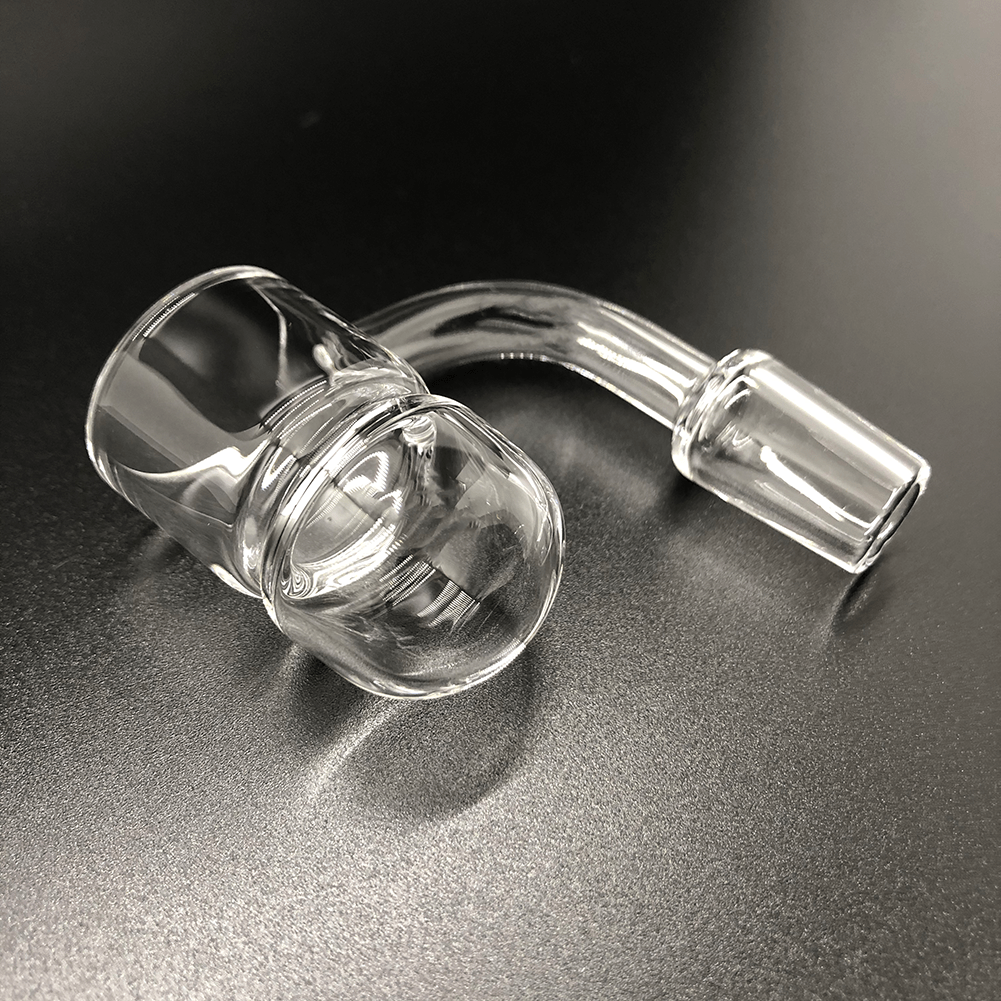 On Point Smoke- Round Bottom with Slash Guard Quartz 14mm Male - OPS.com