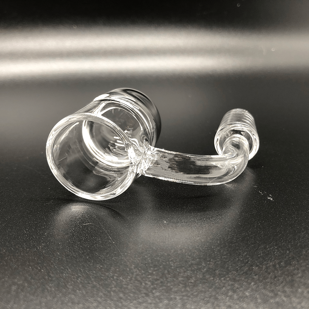 On Point Smoke- Round Bottom with Slash Guard Quartz 14mm Male - OPS.com