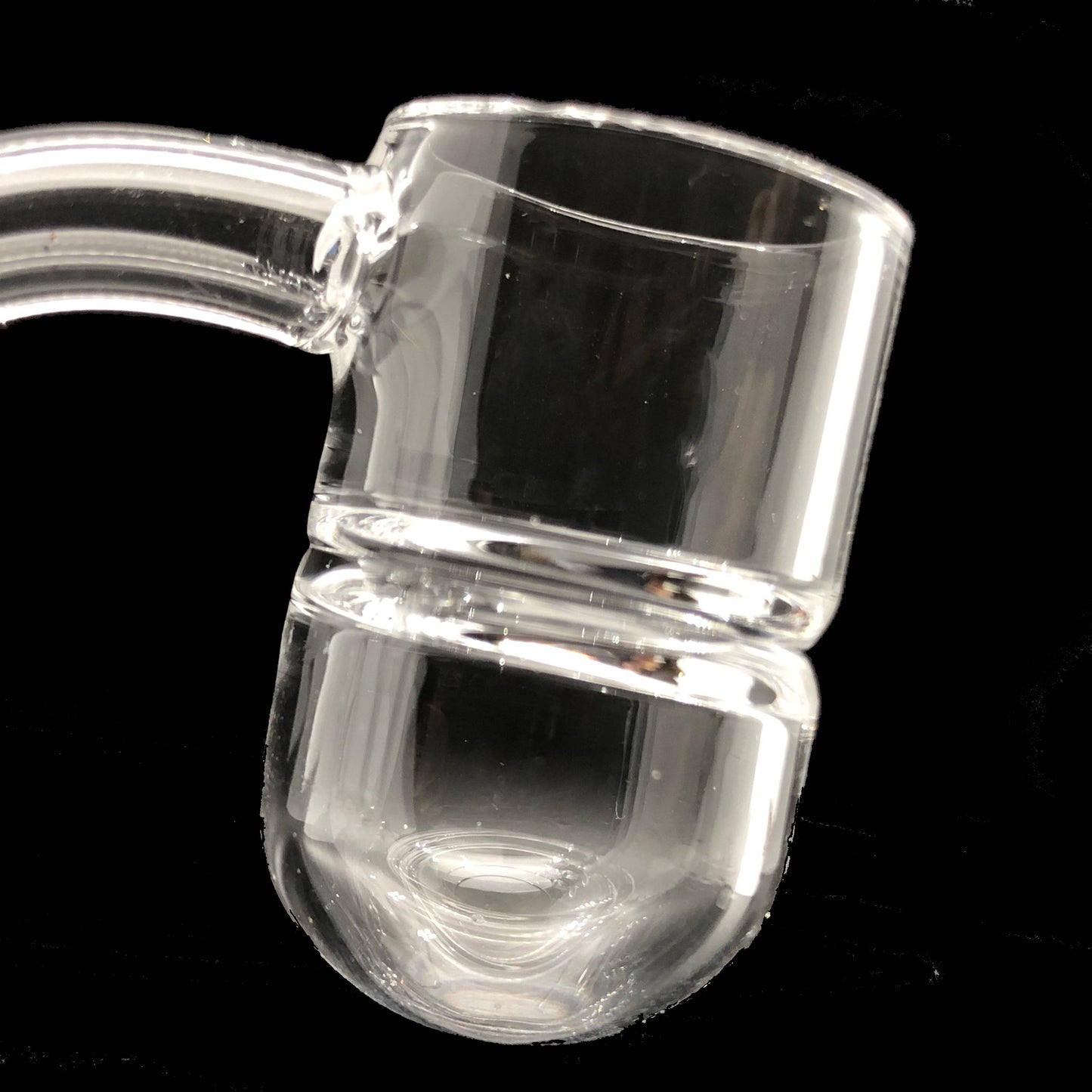 On Point Smoke- Round Bottom with Slash Guard Quartz 14mm Male - OPS.com