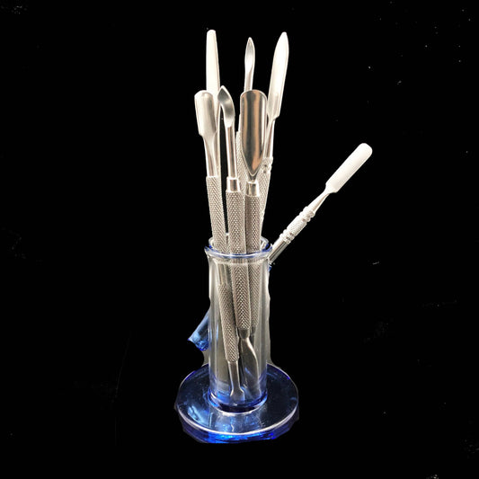 On Point Smoke Shop - Complete 7-Part Dab Tool Kit with Tool Holder - OPS.com