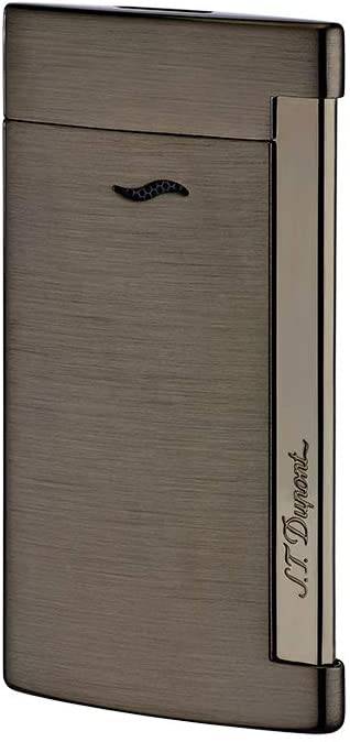 S.T Dupont- S.T Dupont Lighter Slim 7 Brushed Gun Metal w/Gas - OPS.com