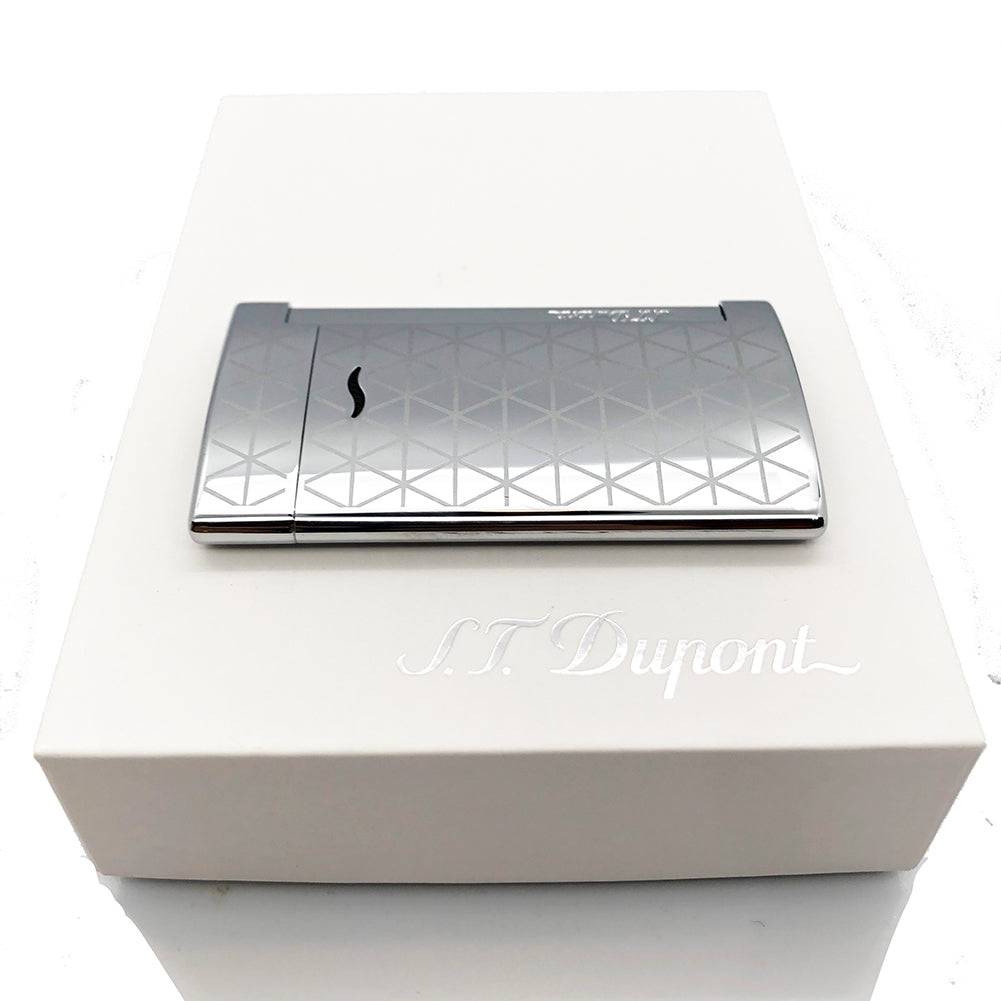 S.T Dupont- S.T Dupont Lighter Slim 7 Chrome Firehead Finish w/Gas - OPS.com