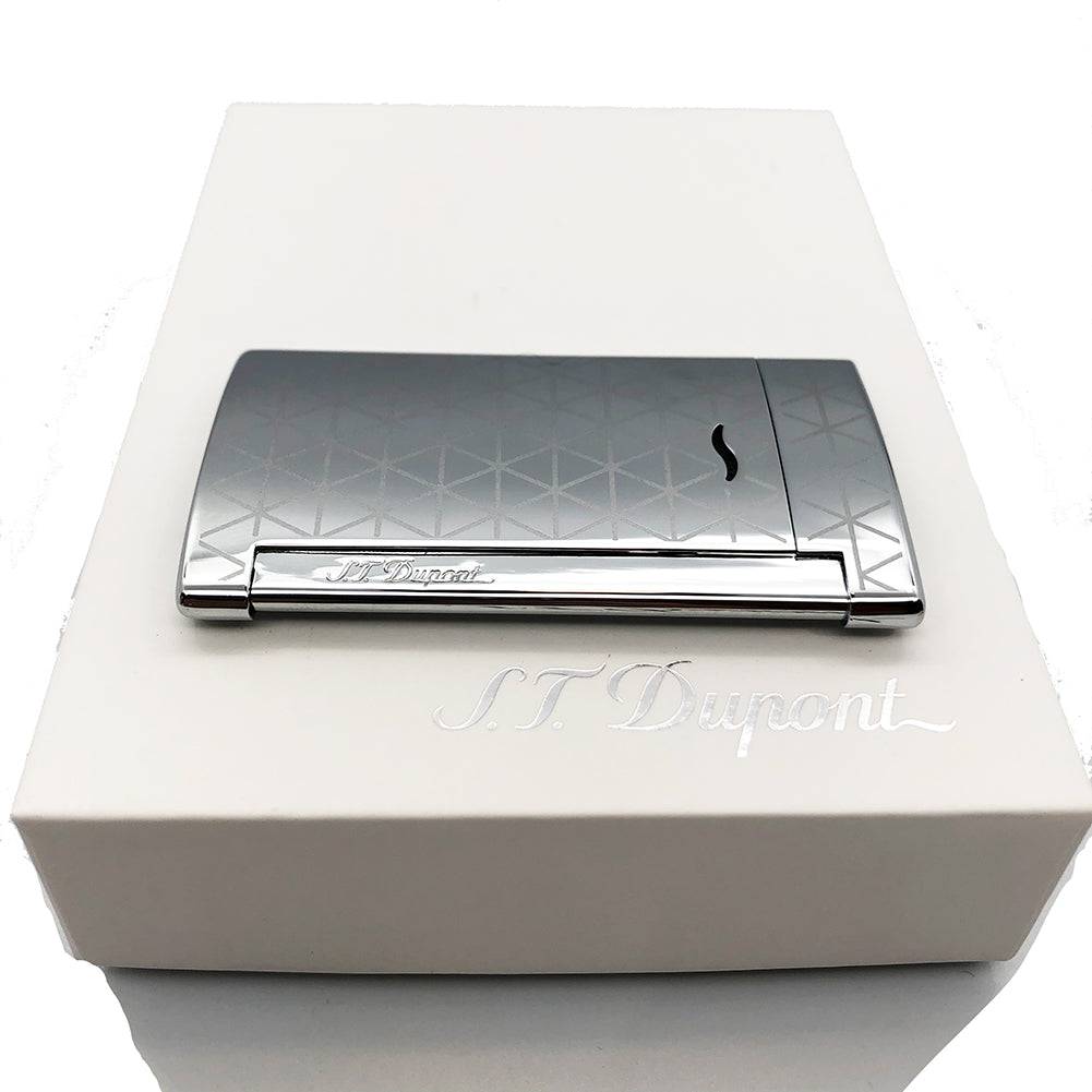 S.T Dupont- S.T Dupont Lighter Slim 7 Chrome Firehead Finish w/Gas - OPS.com