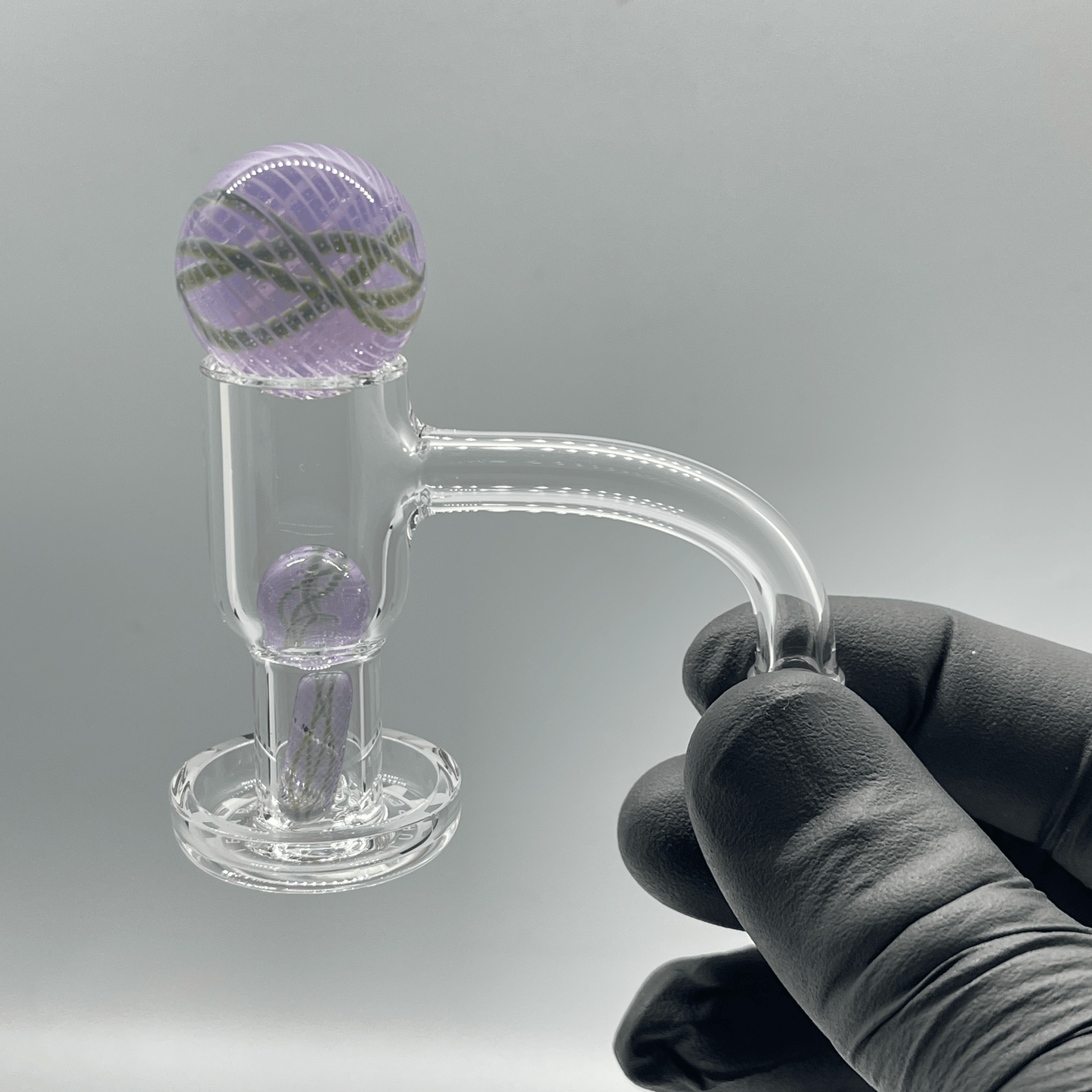 10/90mm TORO Mini Terp Slurper w/ Brian Sheridan Glass Slurper Set (Purple Lilac over Dragon's Eye) - OPS.com
