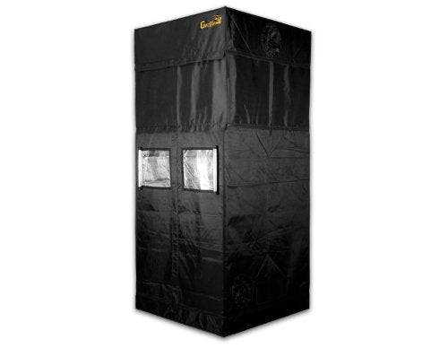 Gorilla Grow Tent | Complete Heavy-Duty 1680D Reflective Hydroponic Grow 4-Foot by 4-Foot Tent for Growing Indoor Plants with Free 1-Foot Height Extension Kit, Windows, Floor Tray - OPS.com