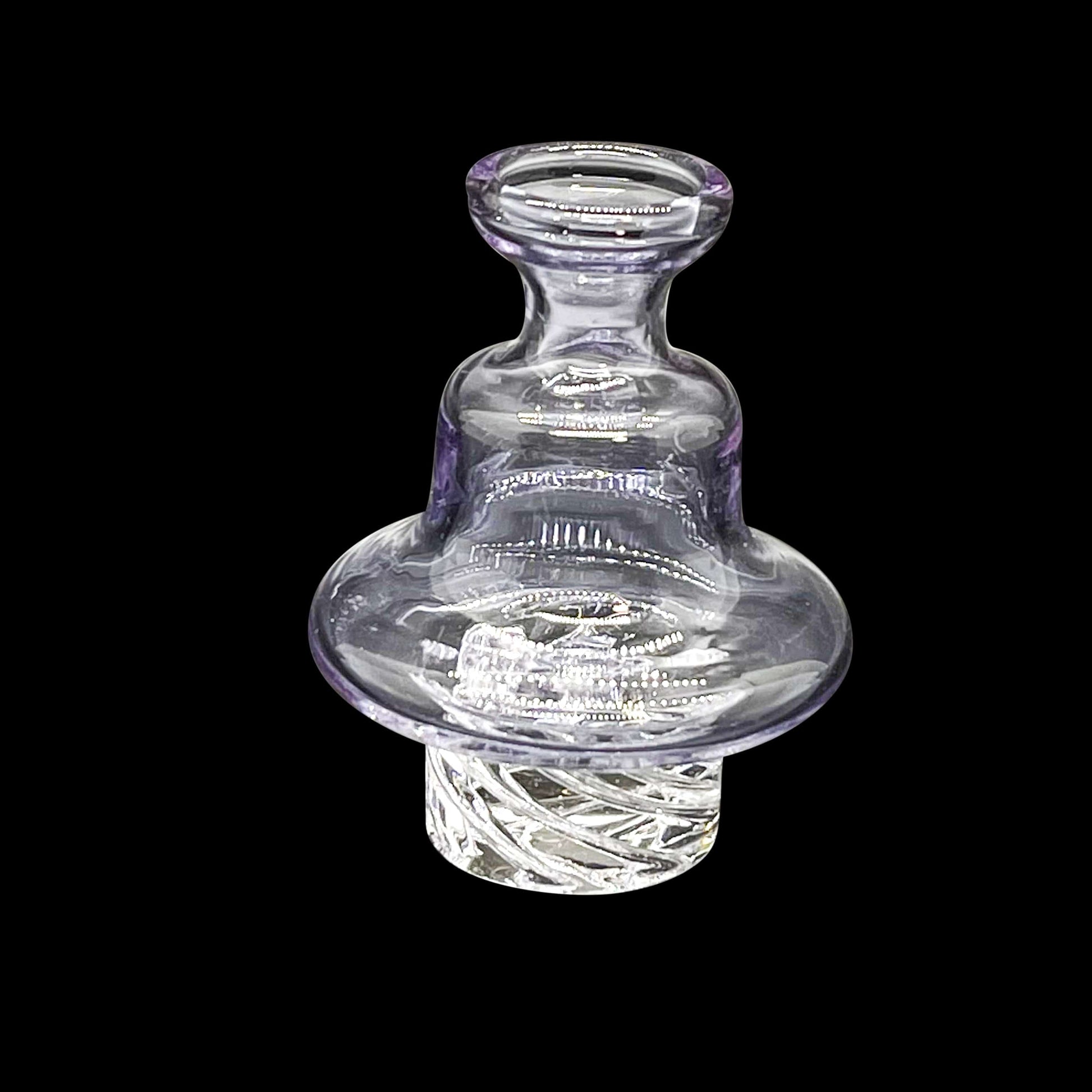 On Point Smoke - Clear Purple Riptide V2 Spinning Carb Cap for 25mm Quartz Bangers - OPS.com