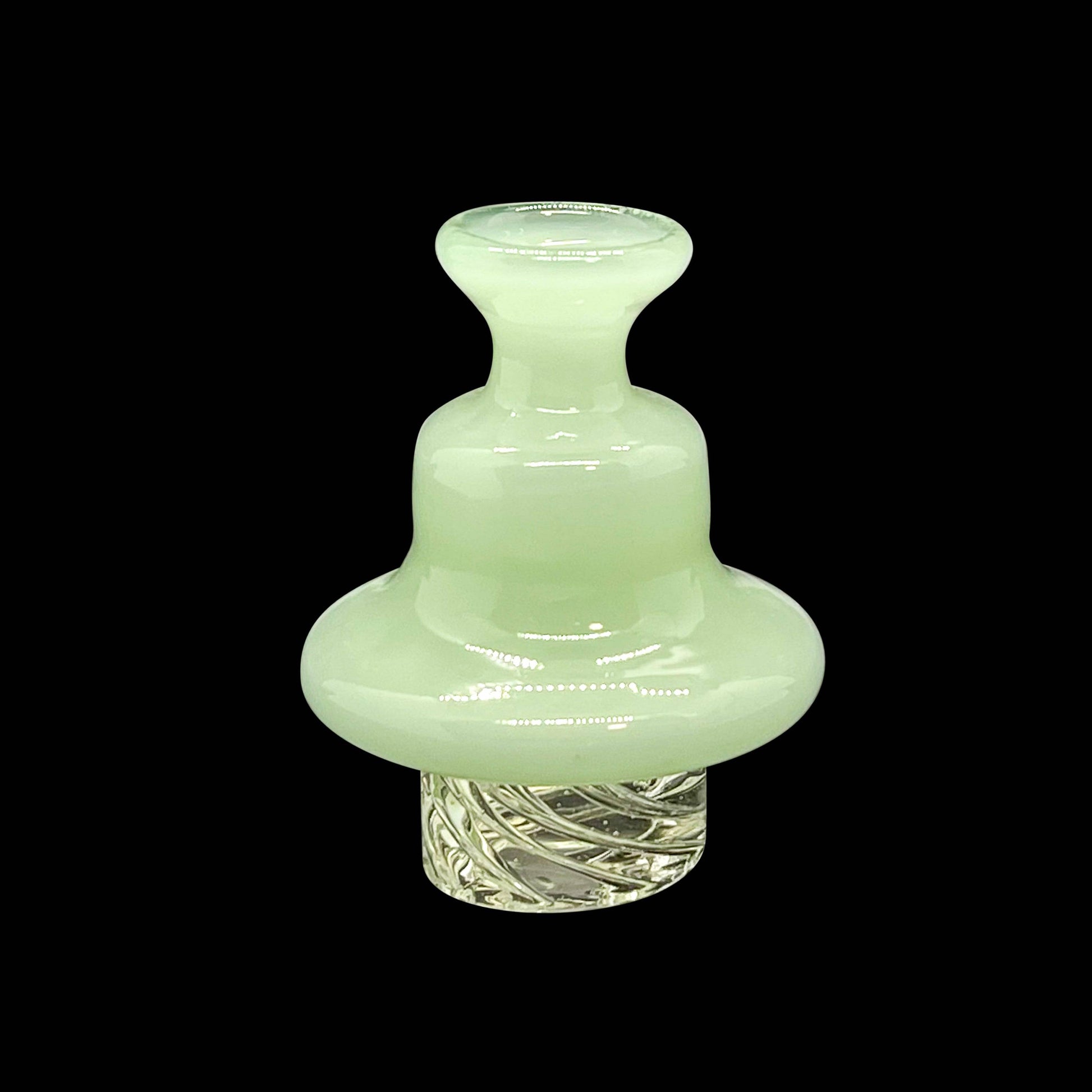 On Point Smoke - Ghost Green Riptide V2 Spinning Carb Cap for 25mm Quartz Bangers - OPS.com