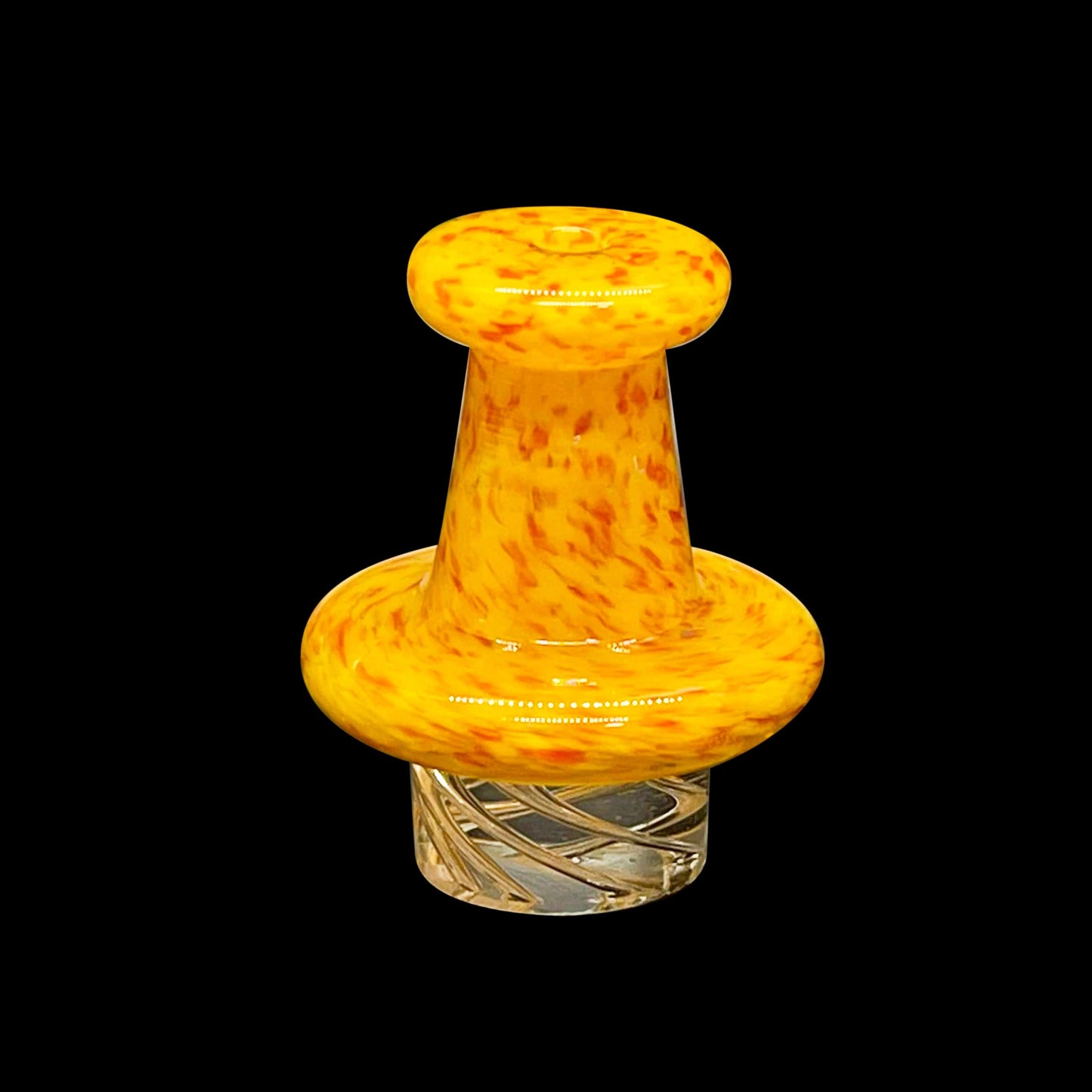 On Point Smoke - Yellow Koi N Silo Spinning Carb Cap for 25mm Quartz Bangers - OPS.com