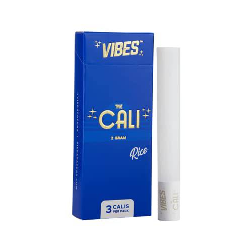 The Cali by VIBES Rolling Papers Pre Rolled Cones Cylindrical Shape 13mm (2g)- 3 per Pack - OPS.com