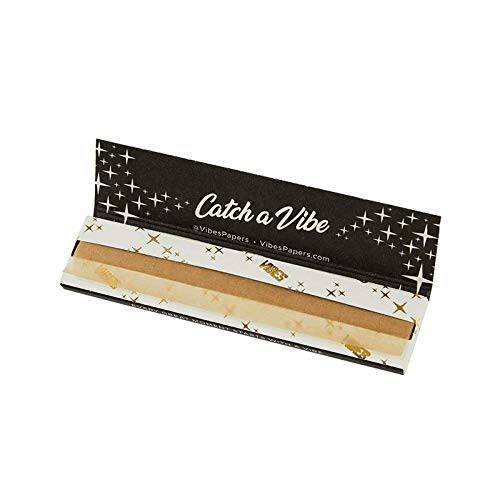 Vibes Rolling Paper King Size Booklet 33pc, Natural Hemp Paper Ultra Thin and Arabic Gum with Chlorine Free Technology- 3 Pack - OPS.com