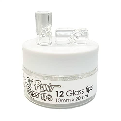 12-Pack Glass Filter Tips Re-Useable Perfect Size for Rolling Backwoods and Joints by Onpointsmoke - OPS.com