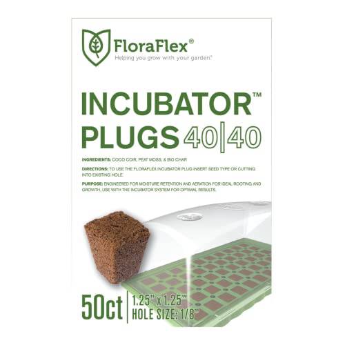 Incubator Plugs 40|40 50ct 1.25x1.25 Hole Size 1/8 Flora Flex - OPS.com