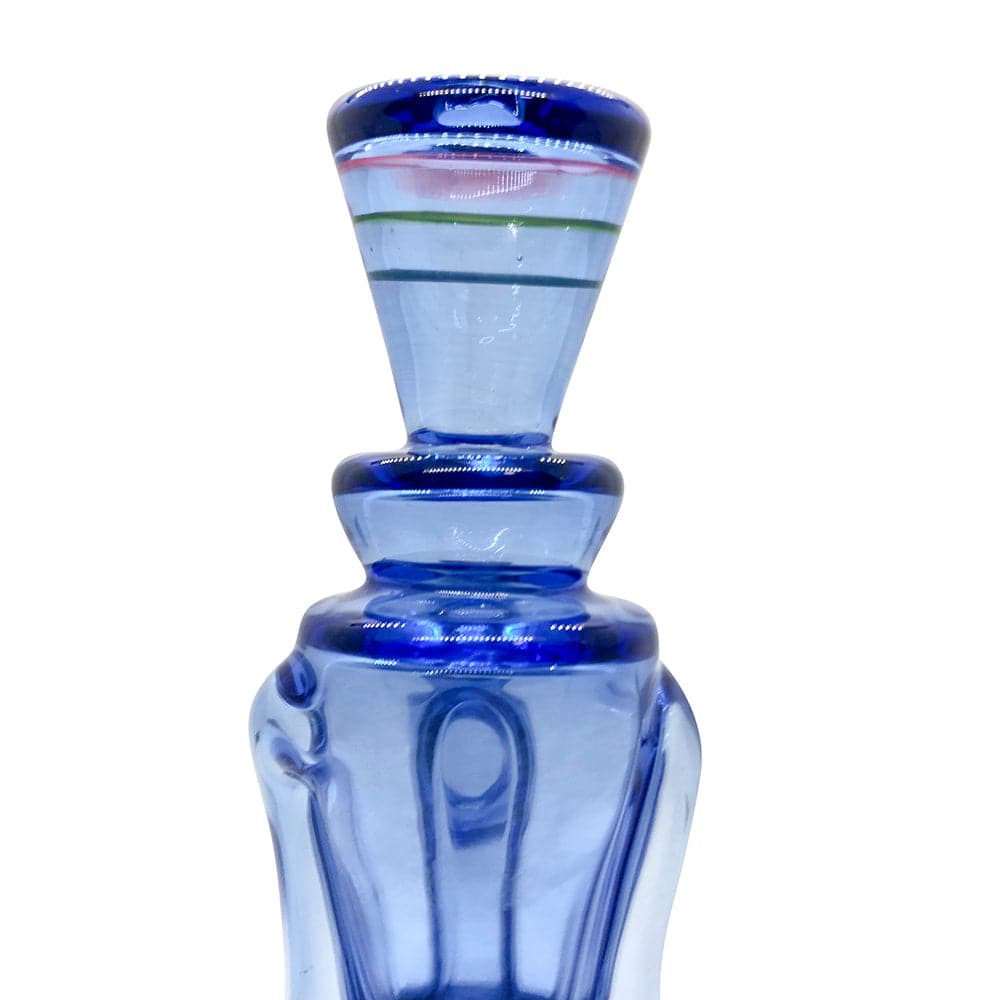 Rycrafted Glass - 2020 Recycler in Blue Dream Base with Multi-Stripes - OPS.com