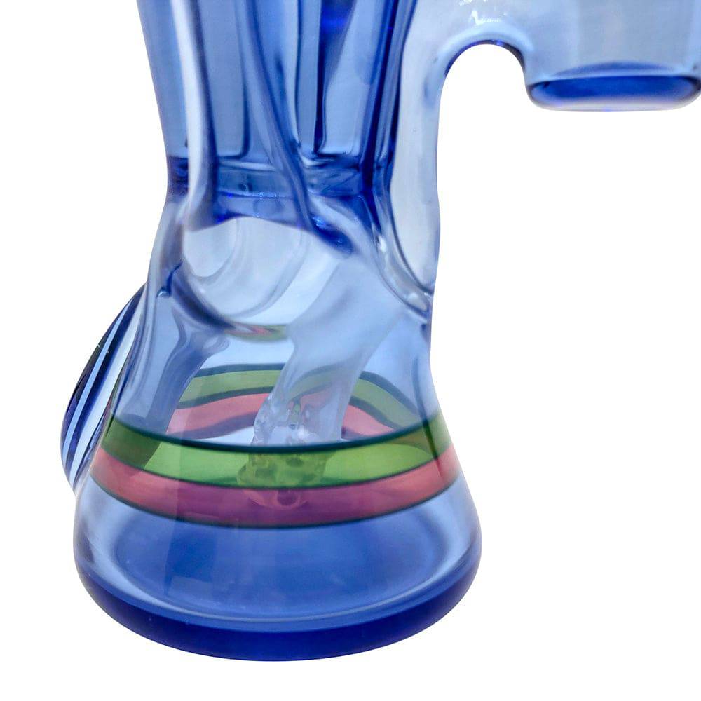 Rycrafted Glass - 2020 Recycler in Blue Dream Base with Multi-Stripes - OPS.com