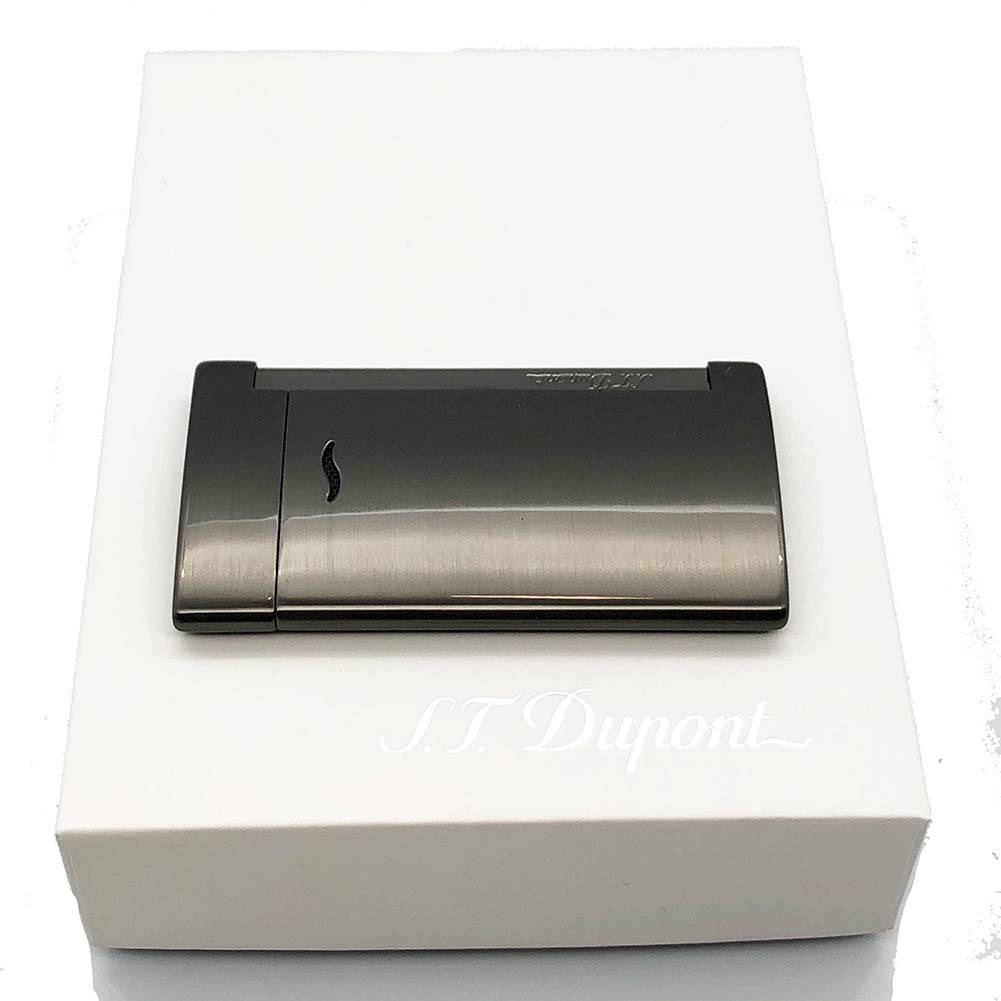 S.T Dupont- S.T Dupont Lighter Slim 7 Brushed Gun Metal w/Gas - OPS.com